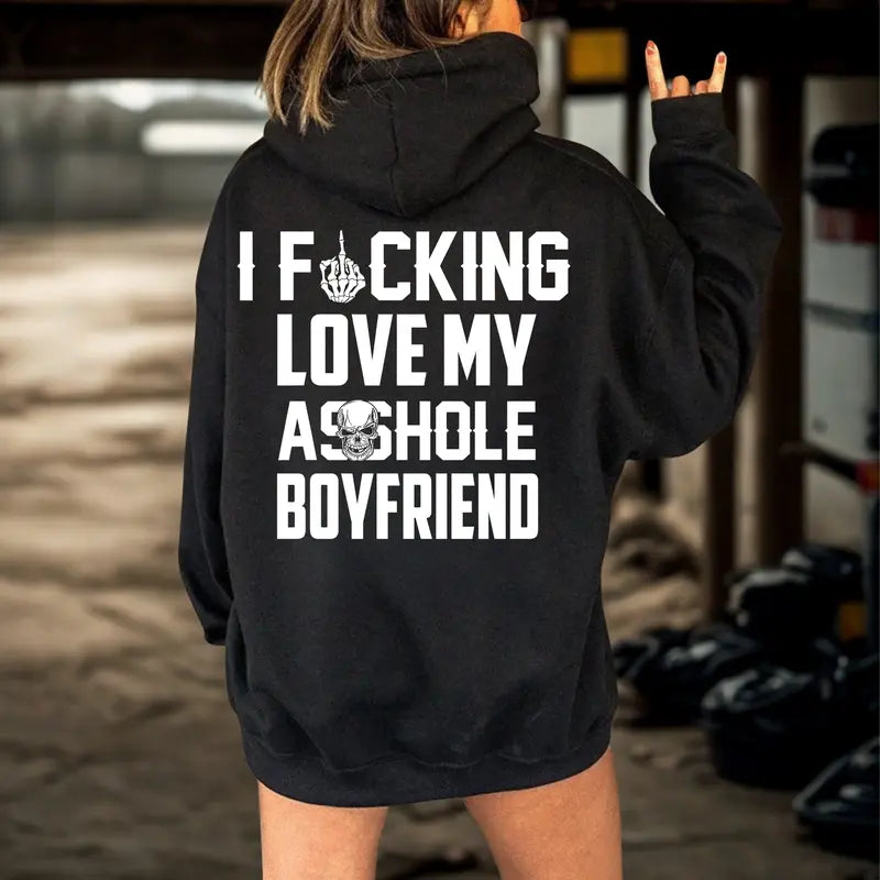 I Love My Boyfriend Shirt, Funny Girlfriend Gift Hoodie Sweatshirt Tshirt, Relationship Humor Present, Anniversary Gift, Sassy Woman