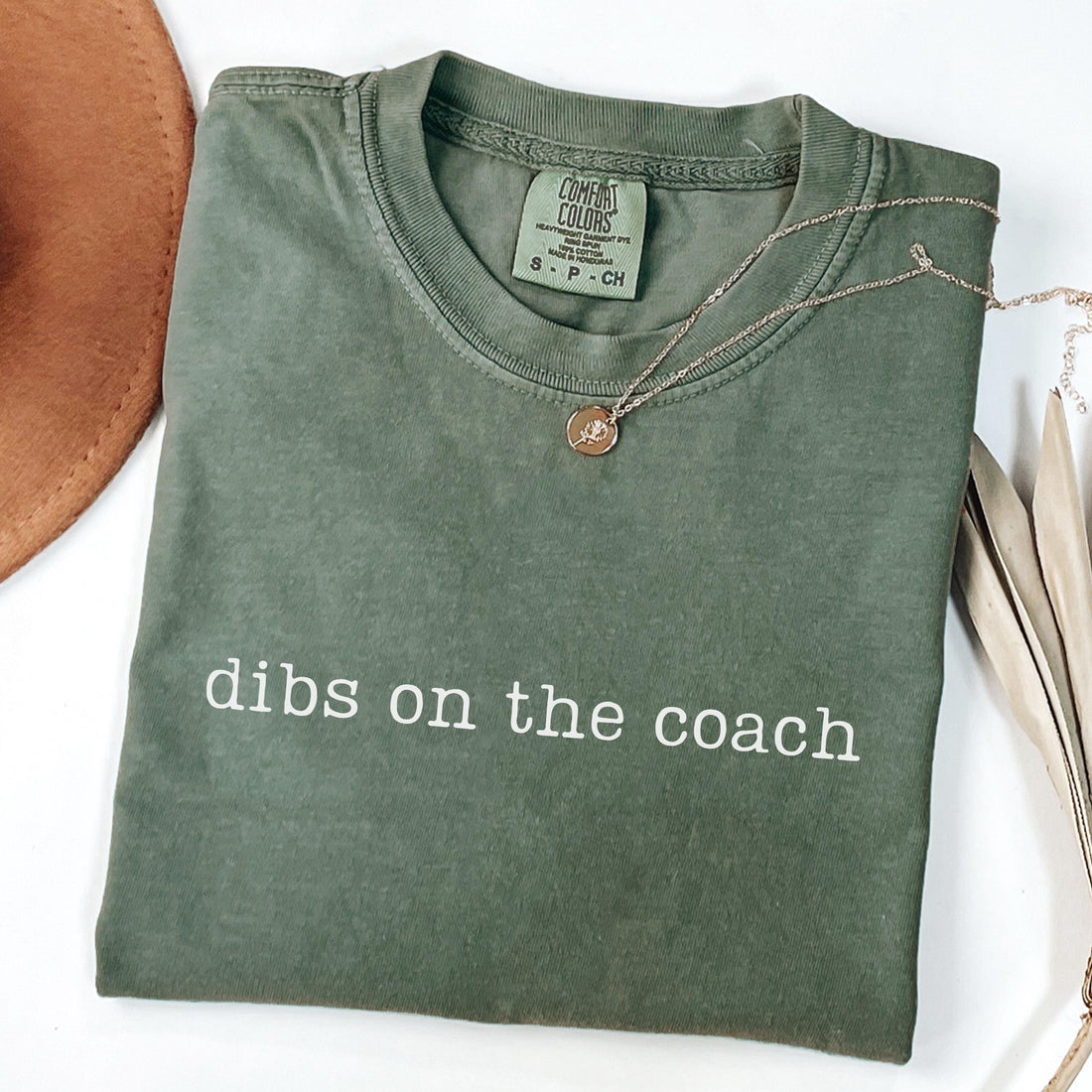 Comfort Colors Dibs On The Coach Shirt, Coach Wife T-shirt, Coach Girlfriend Gift, Funny Coach Shirt, Football Coach Shirt, Baseball Coach